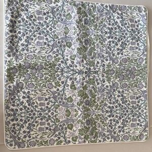 Williams Sonoma Home  Morris & Co Floral Accent Pillow Cover -Violet,Green,Cream